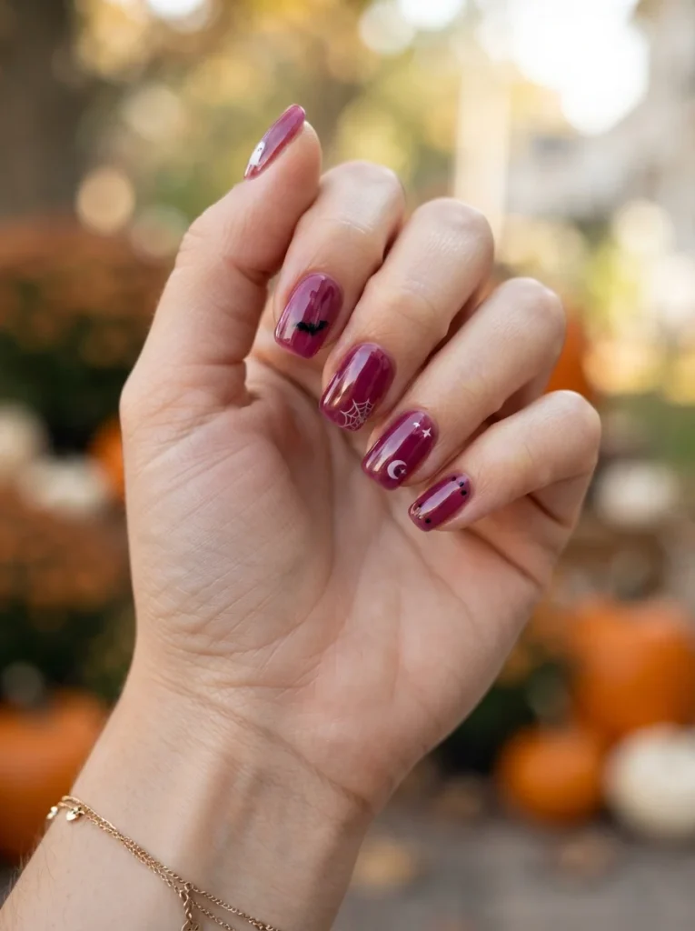 15 Simple Halloween Nails You Can Finish Before Your Tea Gets Cold 4 Plum Jelly