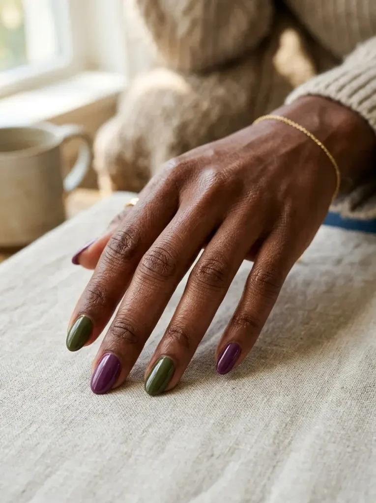 Plum and Olive Pair