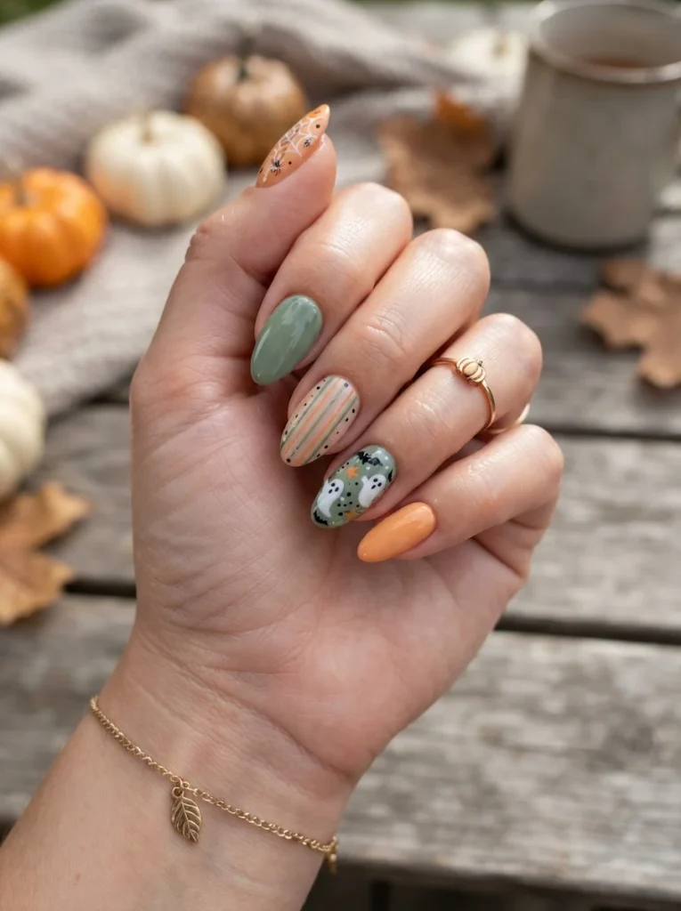 Sage and Pumpkin Pair