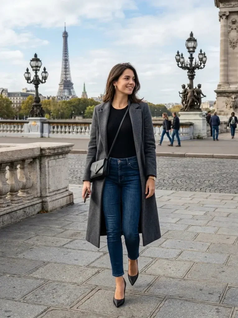 The Bodysuit and Long Coat