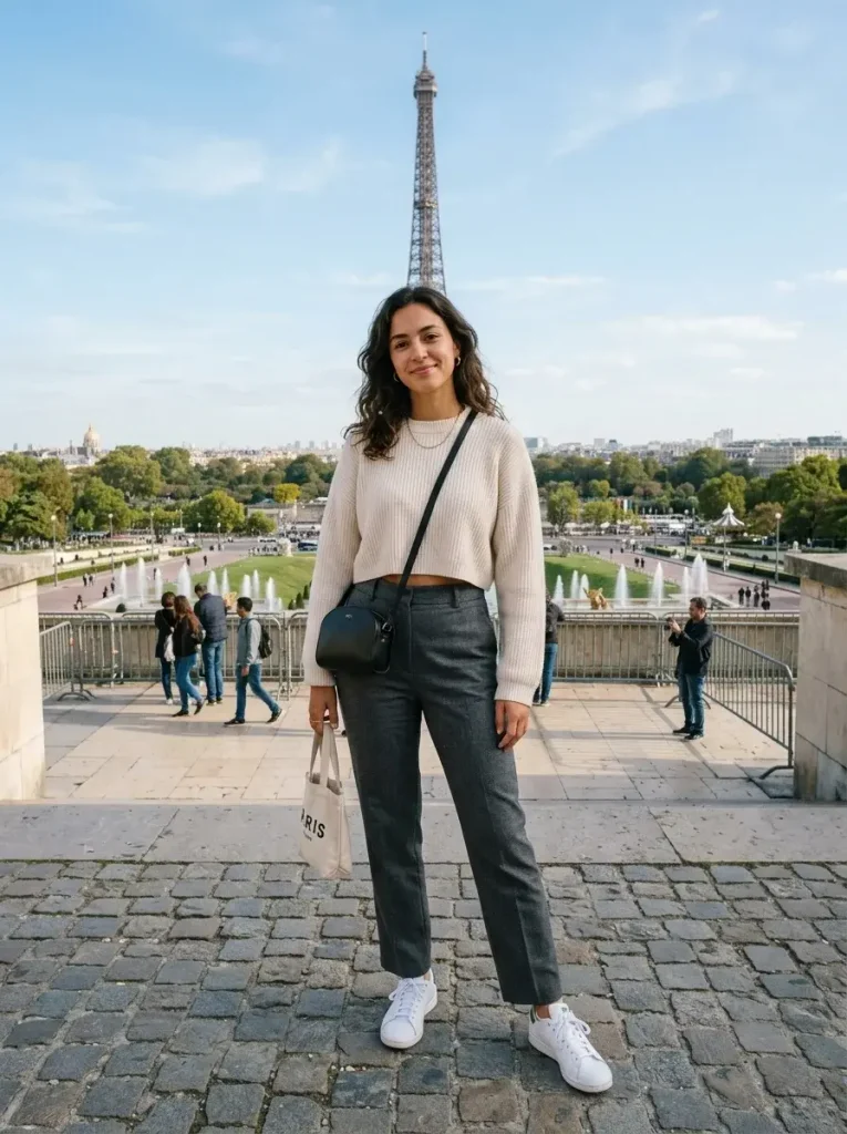 The Cropped Sweater Look