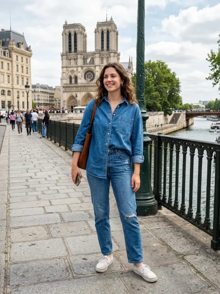 The Half Tuck Denim on Denim