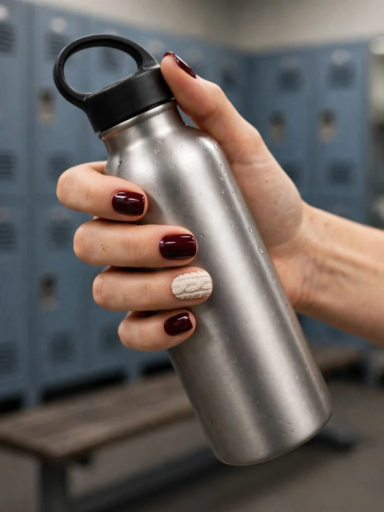 18 Fall Nail Inspiration Ideas, Served Like a Cozy Café Menu (Plus a Month-by-Month Color Calendar) 8 The Single Accent Nail 768x1024 1