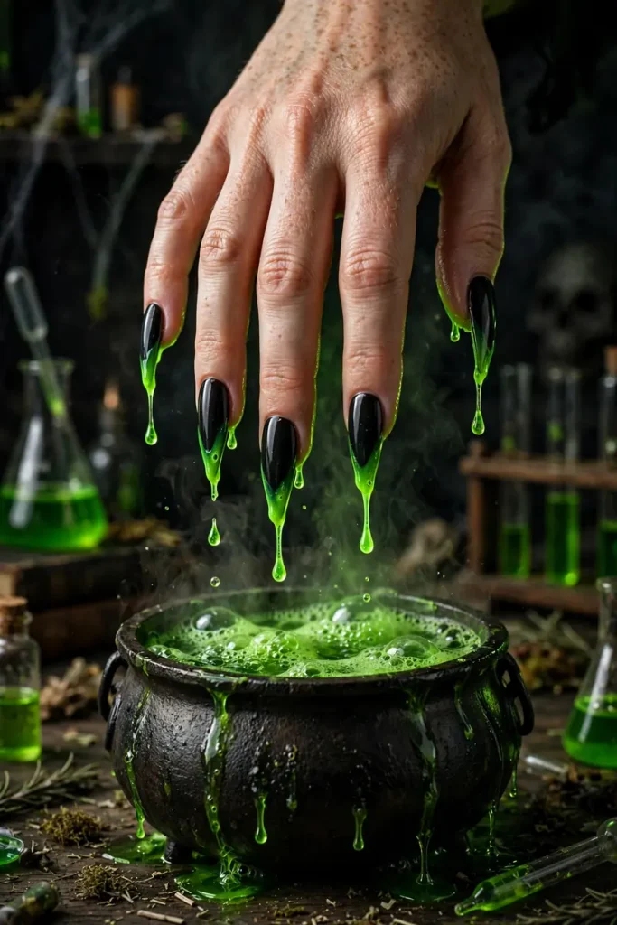 18 Stiletto Halloween Nails So Sharp They'll Steal Every Costume Party 18 image 510