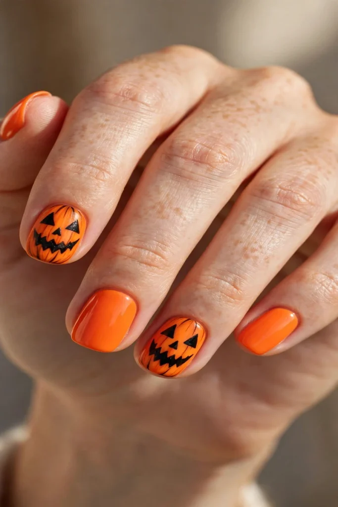 17 Orange Halloween Nails That'll Make Your Costume Look Twice as Good 2 image 512