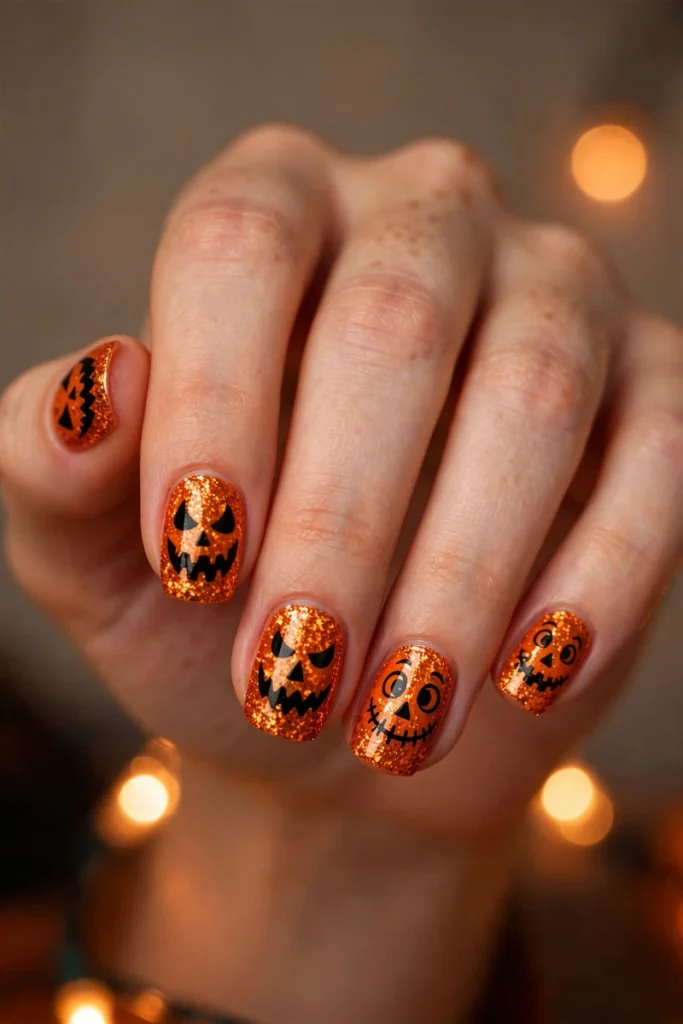 17 Orange Halloween Nails That'll Make Your Costume Look Twice as Good 5 image 514