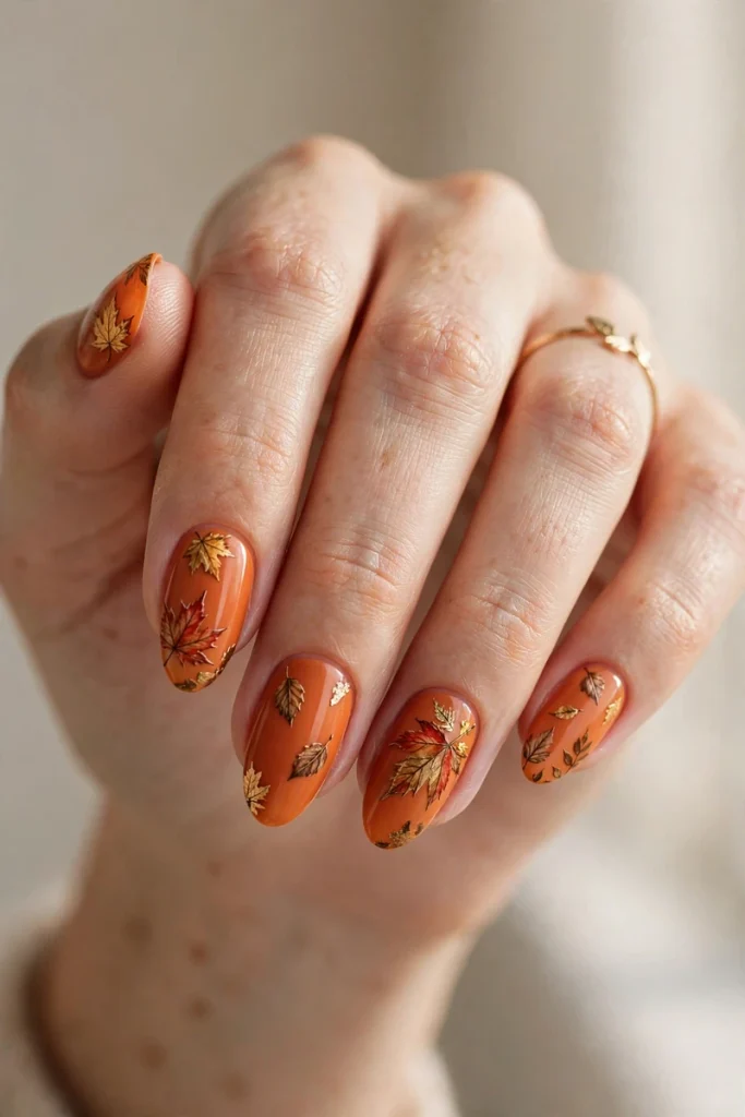 17 Orange Halloween Nails That'll Make Your Costume Look Twice as Good 17 image 526