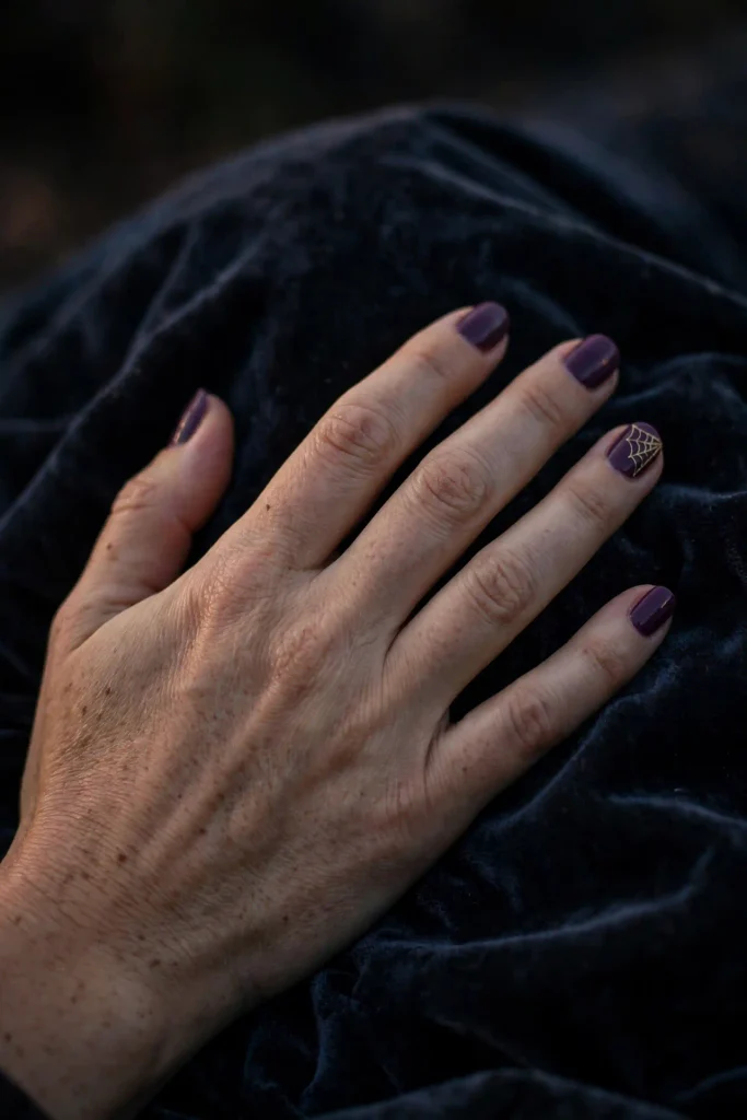 17 Purple Halloween Nails, Bottled Like Potions on a Witch's Apothecary Shelf 8 image 533