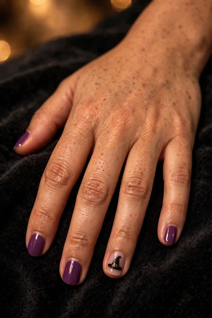 17 Purple Halloween Nails, Bottled Like Potions on a Witch's Apothecary Shelf 11 image 536