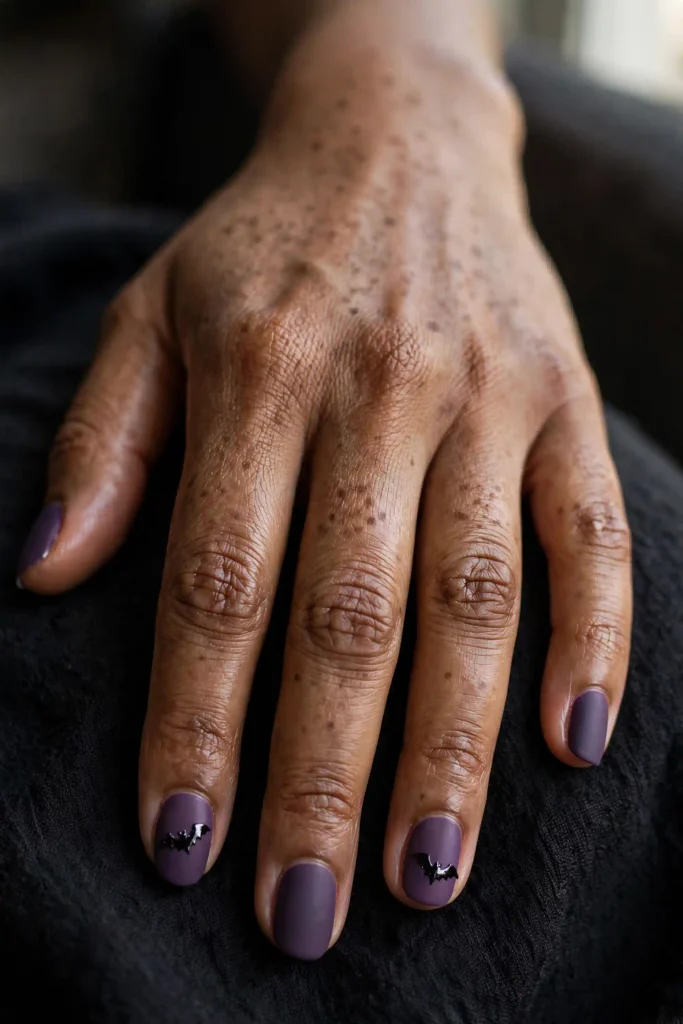 17 Purple Halloween Nails, Bottled Like Potions on a Witch's Apothecary Shelf 14 image 539