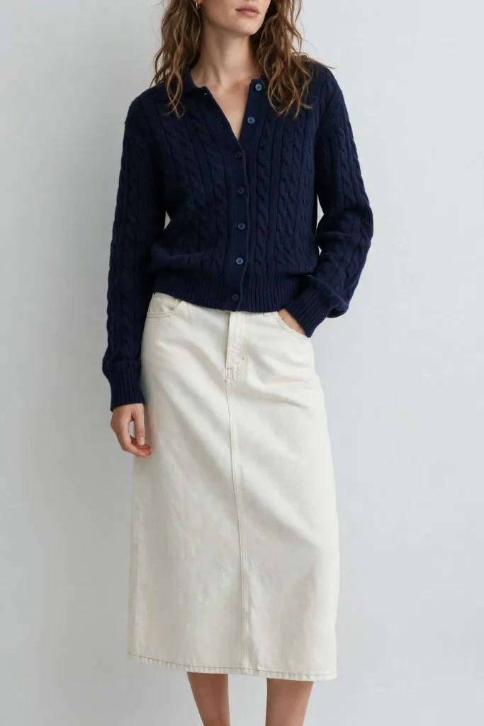 18 Fall Outfits With a Jean Skirt, Styled From the Shoes Up 5 image 54