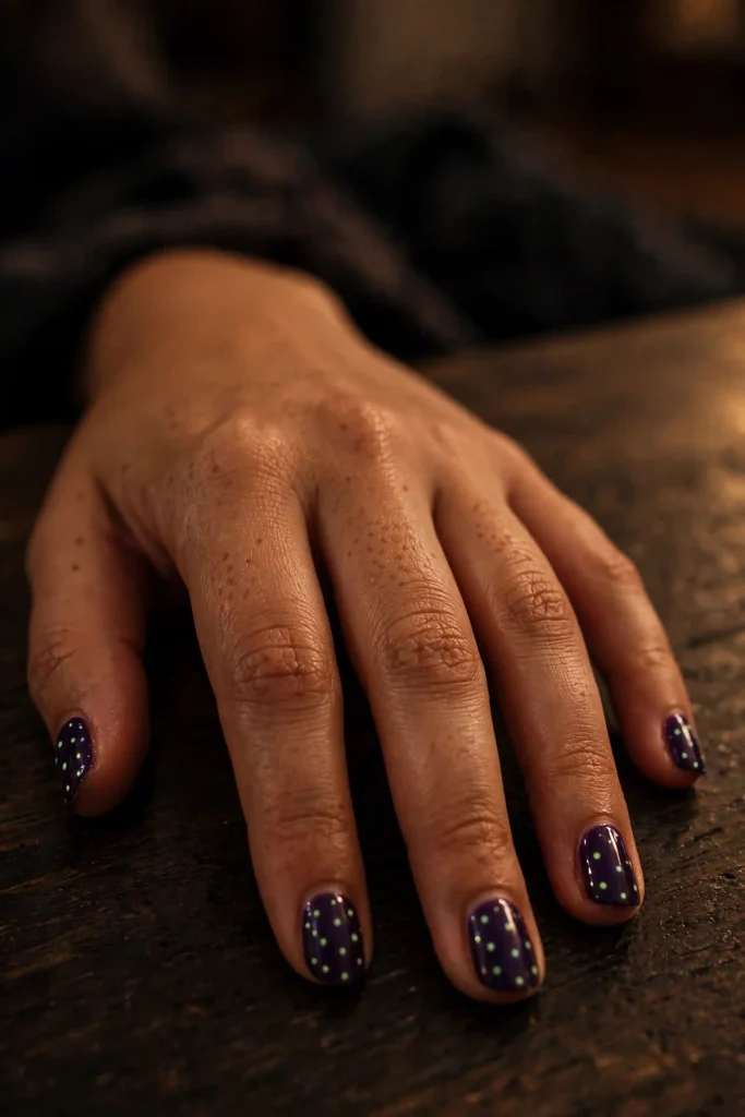 17 Purple Halloween Nails, Bottled Like Potions on a Witch's Apothecary Shelf 17 image 542