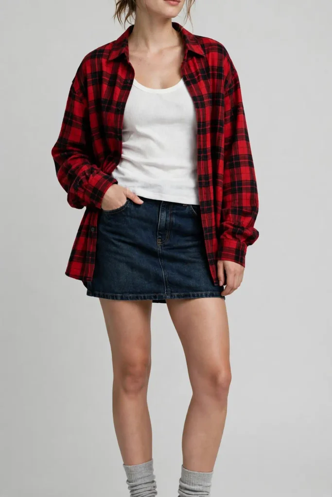 18 Fall Outfits With a Jean Skirt, Styled From the Shoes Up 4 image 57