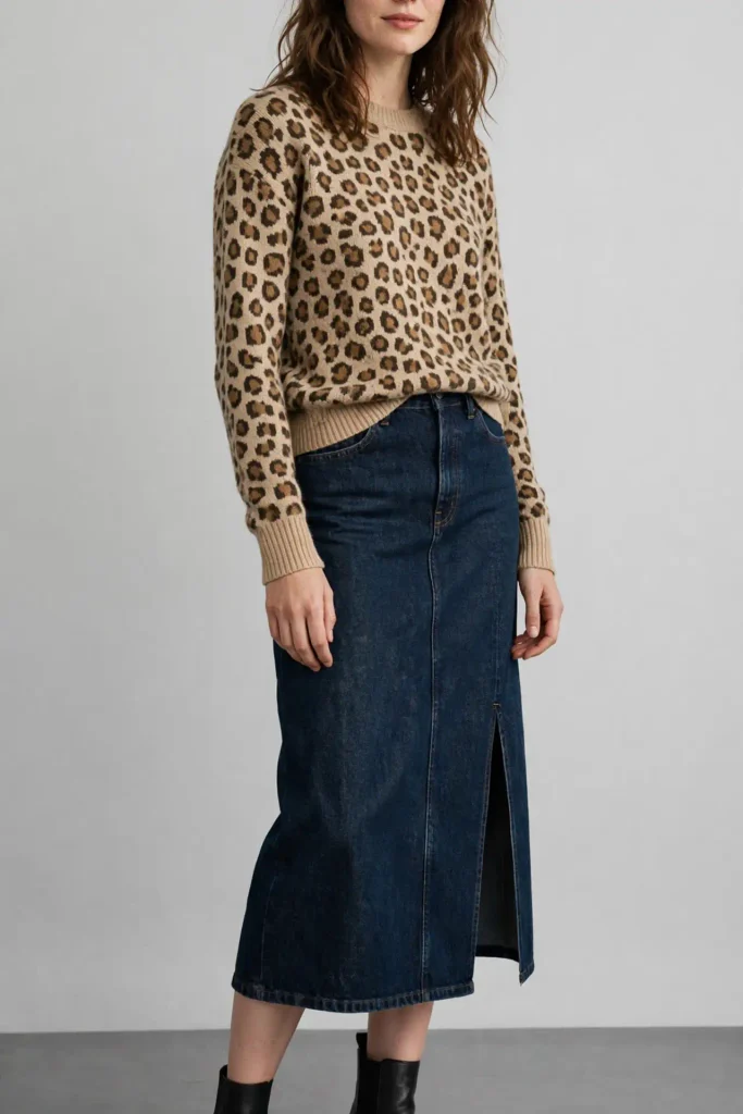 18 Fall Outfits With a Jean Skirt, Styled From the Shoes Up 11 image 63