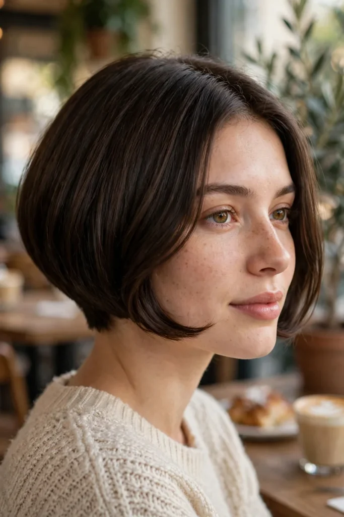 16 Inverted Bob Hairstyle Ideas, Measured by Angle From Gentle Tilt to Sharp Diagonal 3 invbob 03 rounded inverted bob