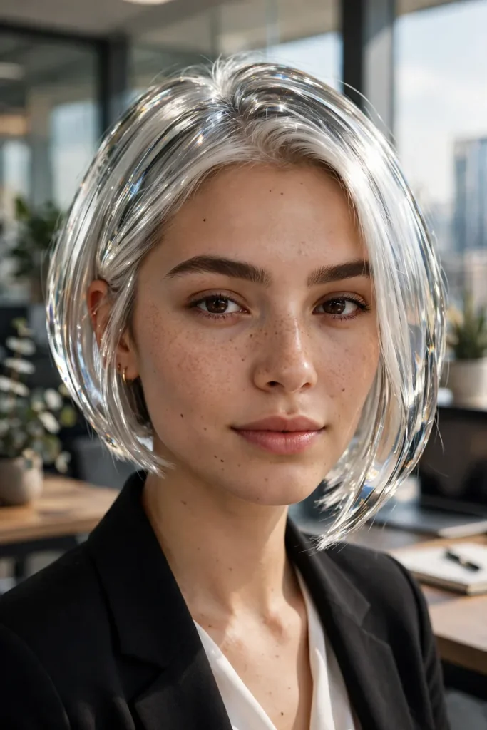 16 Inverted Bob Hairstyle Ideas, Measured by Angle From Gentle Tilt to Sharp Diagonal 16 invbob 16 glass inverted bob
