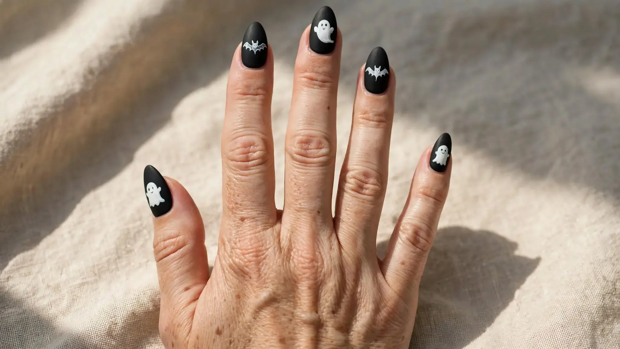 Black Halloween Nails
