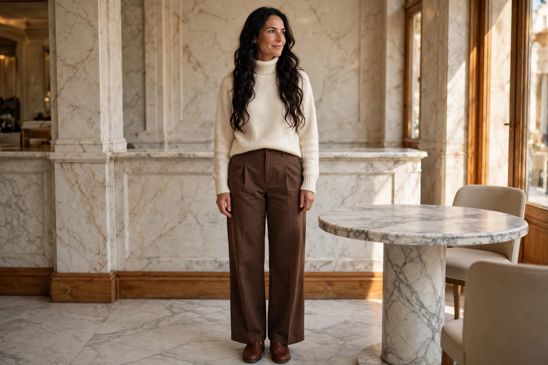 Brown Pants Fall Outfit