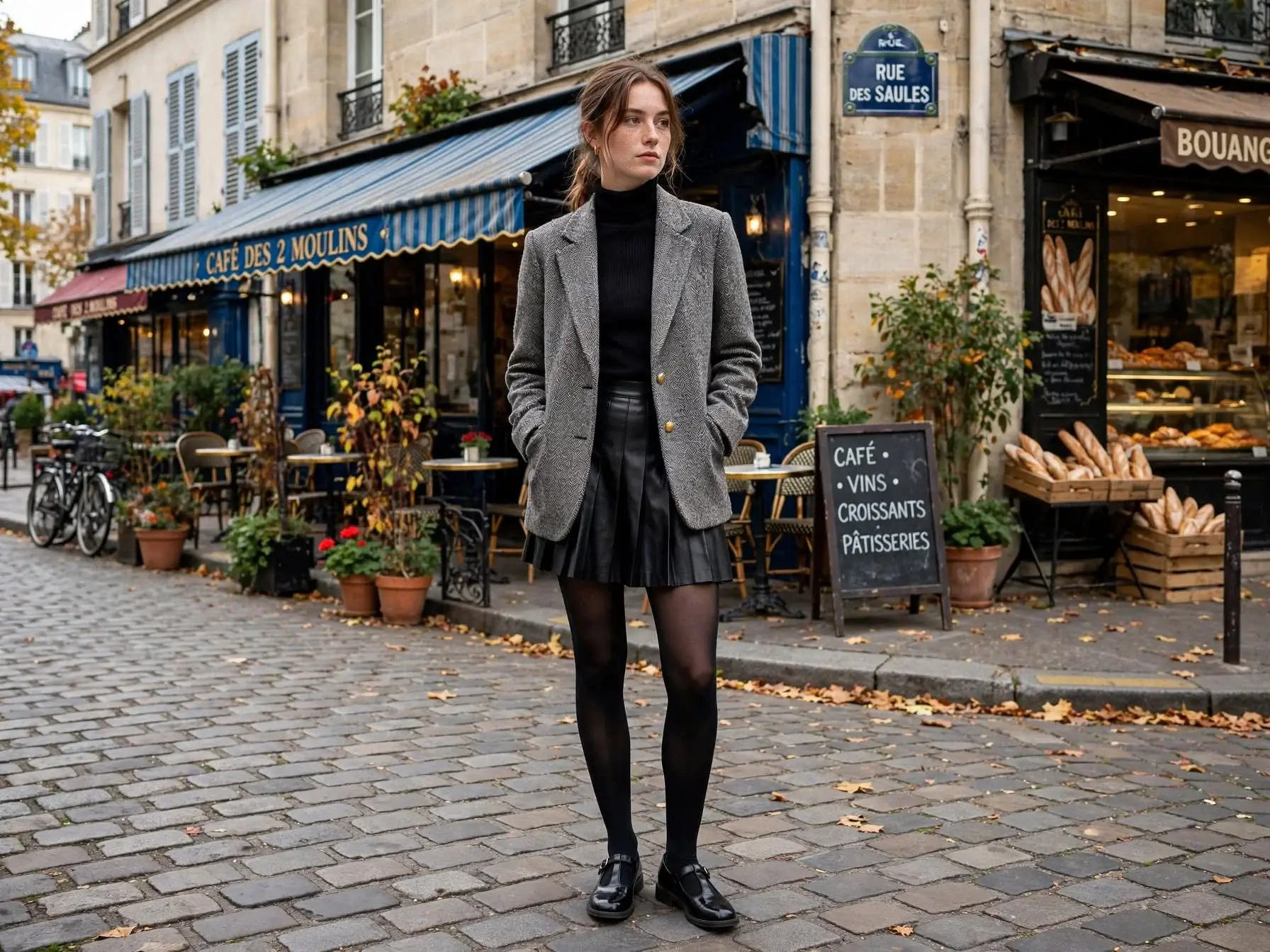 Fall Outfits With Skirts and Tights