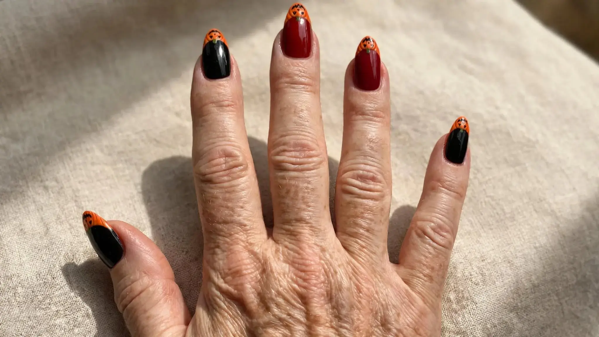 Halloween Almond Nails