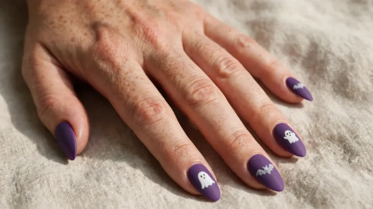 Purple Halloween Nails