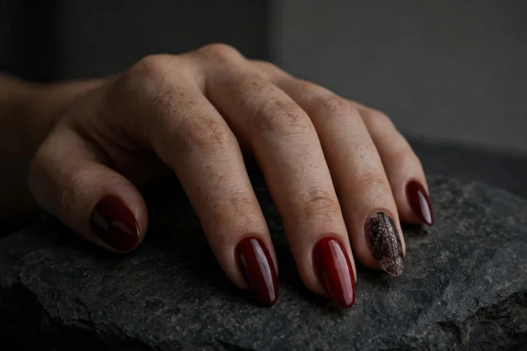 Vampire Halloween Nails