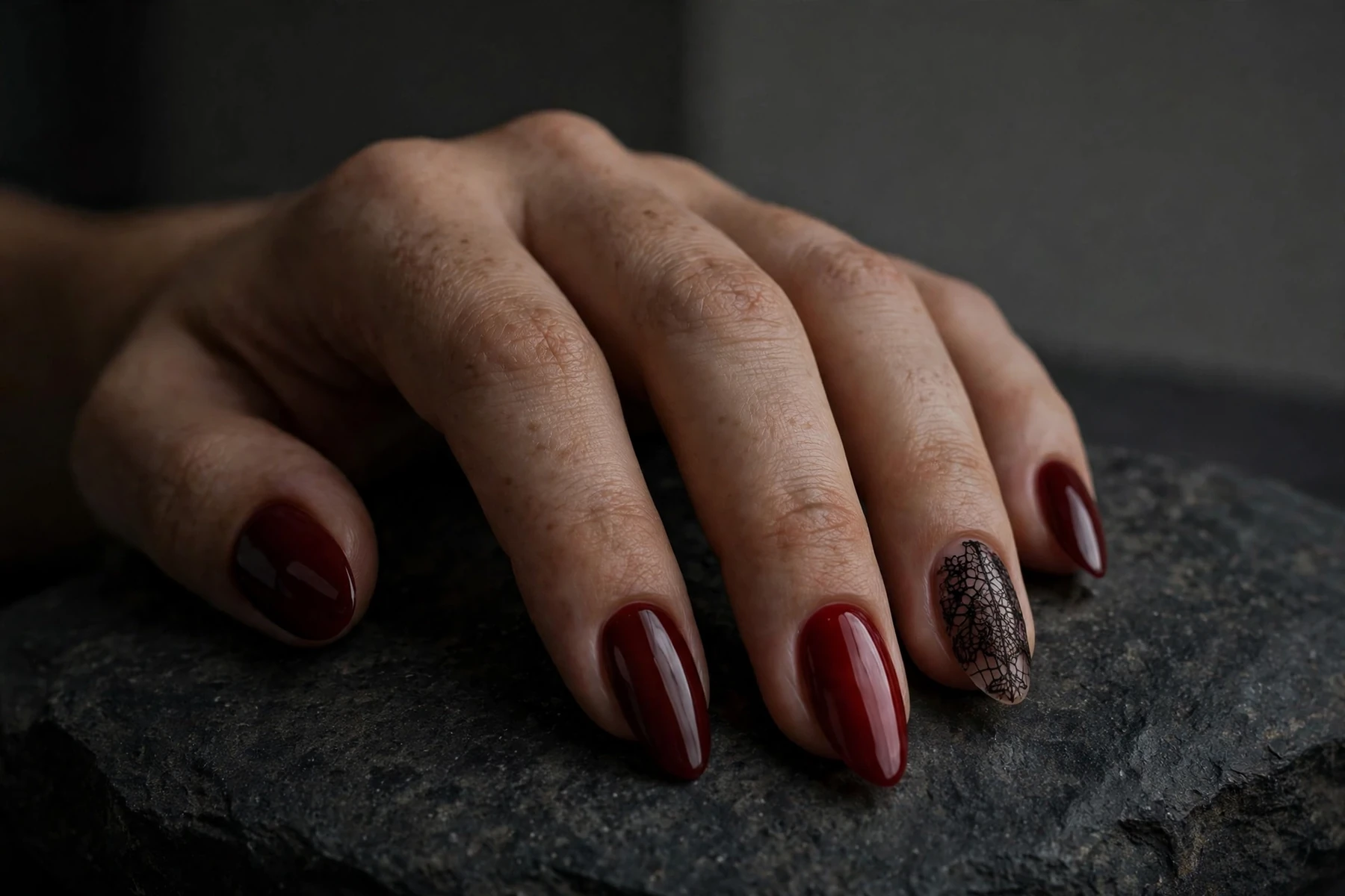 Vampire Halloween Nails