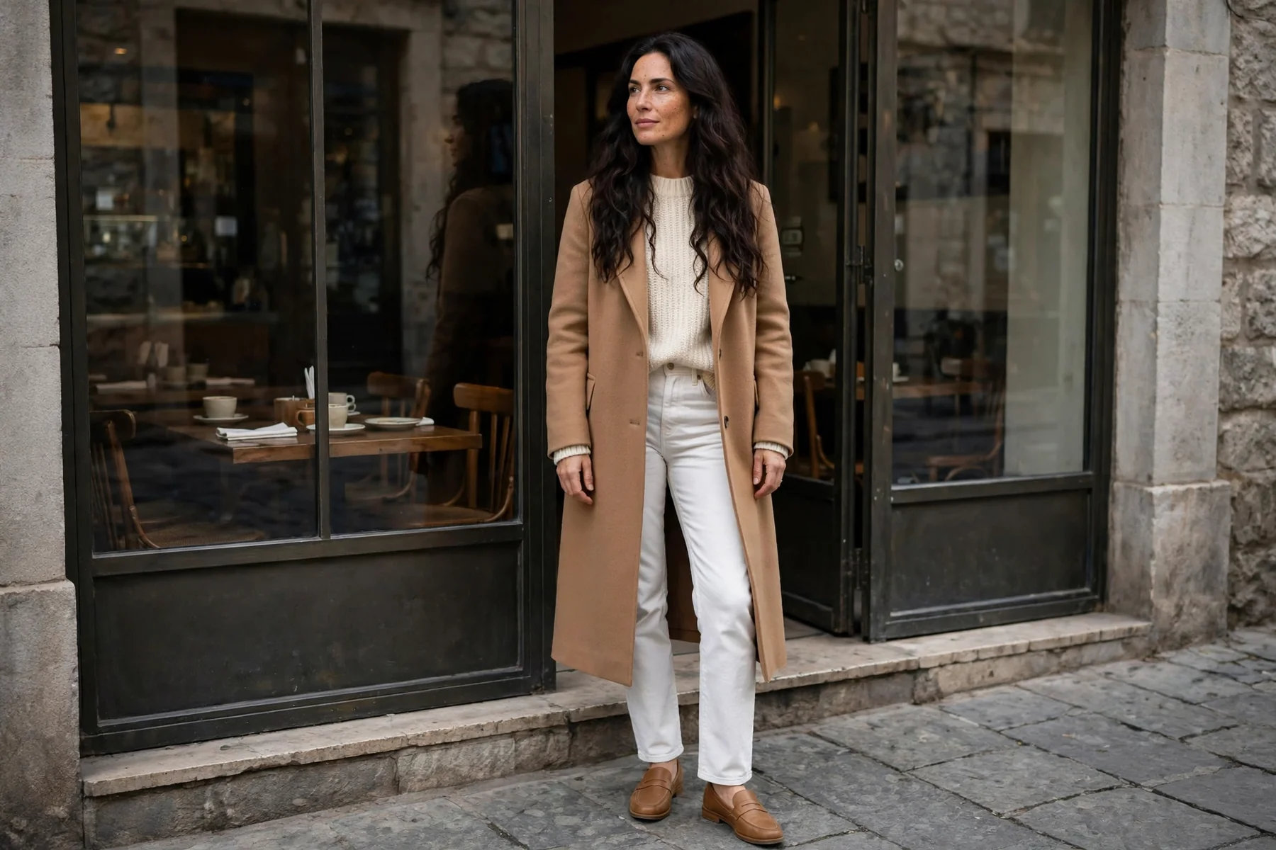 White Jeans Fall Outfit