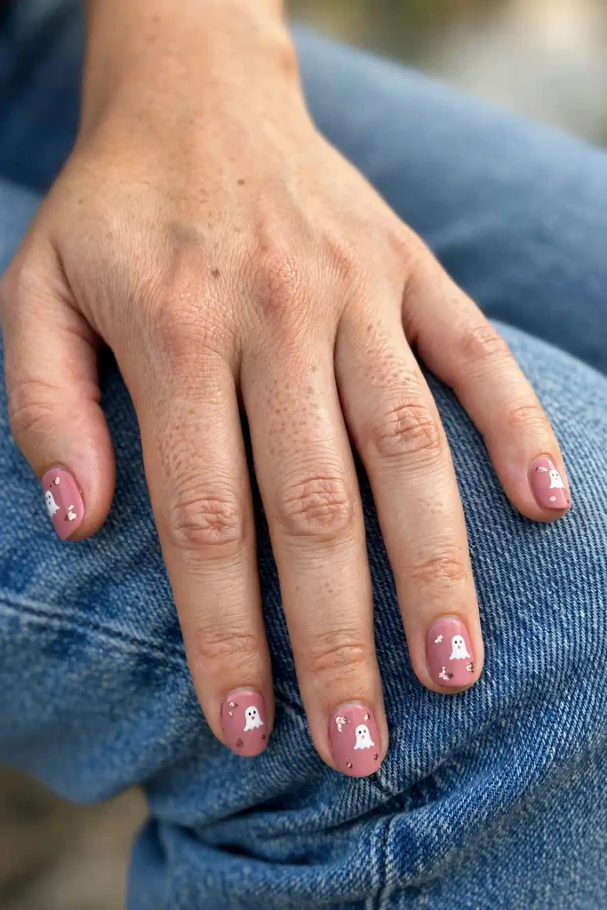 16 Ghost Halloween Nails, Meet the Ghosts Living on Your Fingertips 15 image 100