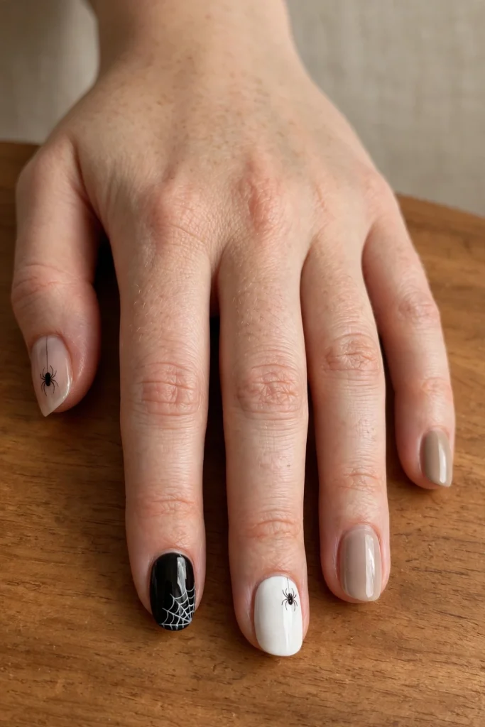 17 Spider Halloween Nail Ideas From Tiny and Cute to Full Drama 2 image 1013