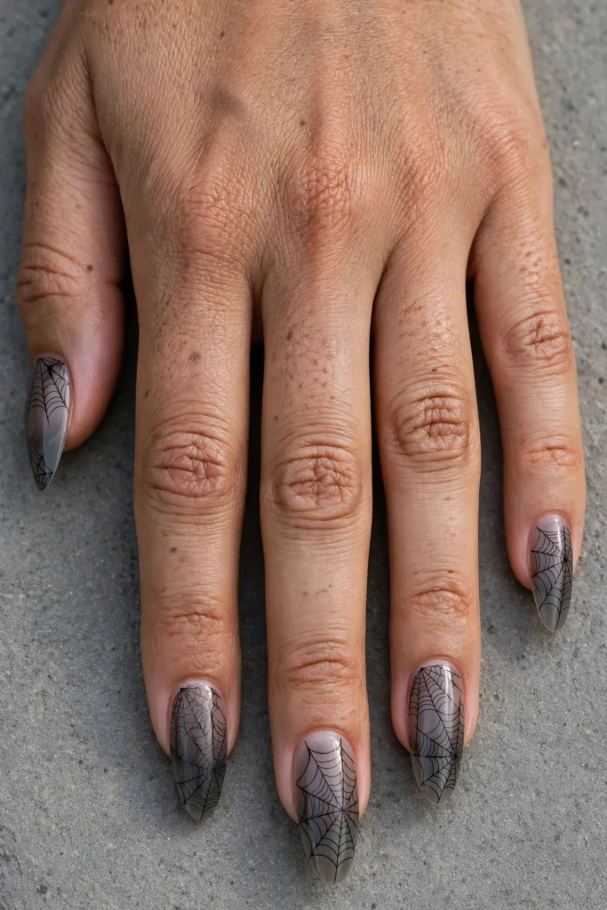 17 Spider Halloween Nail Ideas From Tiny and Cute to Full Drama 9 image 1018
