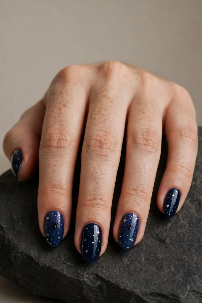 17 Spider Halloween Nail Ideas From Tiny and Cute to Full Drama 16 image 1025