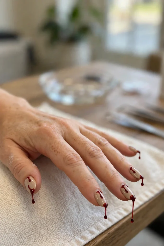 15 Red Halloween Nails, Sorted by What the Red Is Made Of 10 image 111