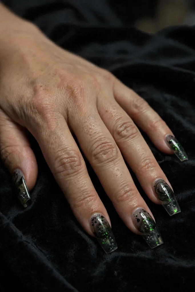 17 Halloween Acrylic Nails, With the Exact Words to Tell Your Nail Tech 9 image 138