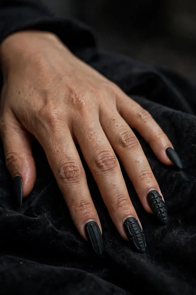 17 Halloween Acrylic Nails, With the Exact Words to Tell Your Nail Tech 16 image 145