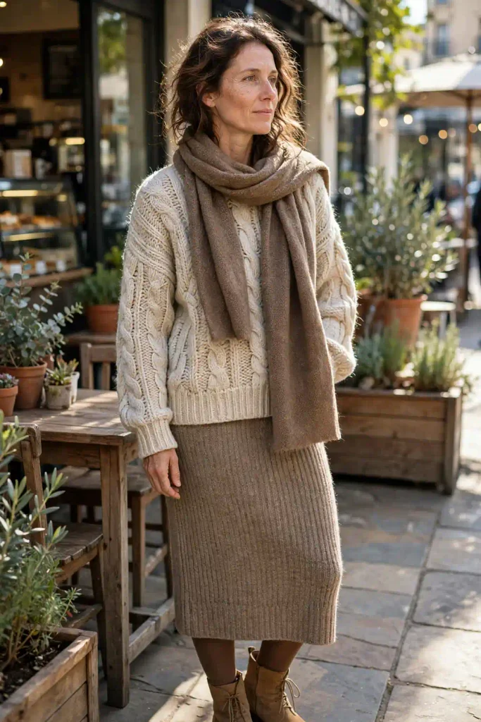 17 Fall Outfits With Skirts and Tights, Written Like Recipes You Can Actually Follow 4 image 290