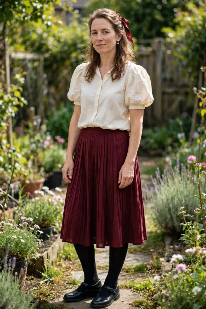 17 Fall Outfits With Skirts and Tights, Written Like Recipes You Can Actually Follow 7 image 292