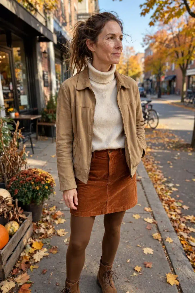 17 Fall Outfits With Skirts and Tights, Written Like Recipes You Can Actually Follow 8 image 293