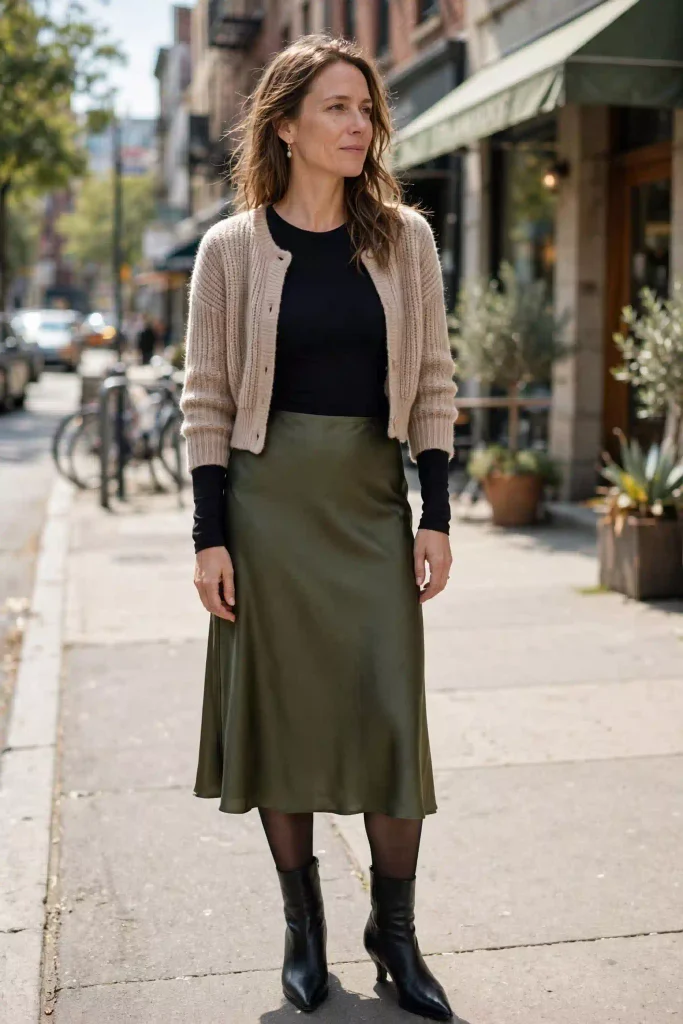 17 Fall Outfits With Skirts and Tights, Written Like Recipes You Can Actually Follow 10 image 294