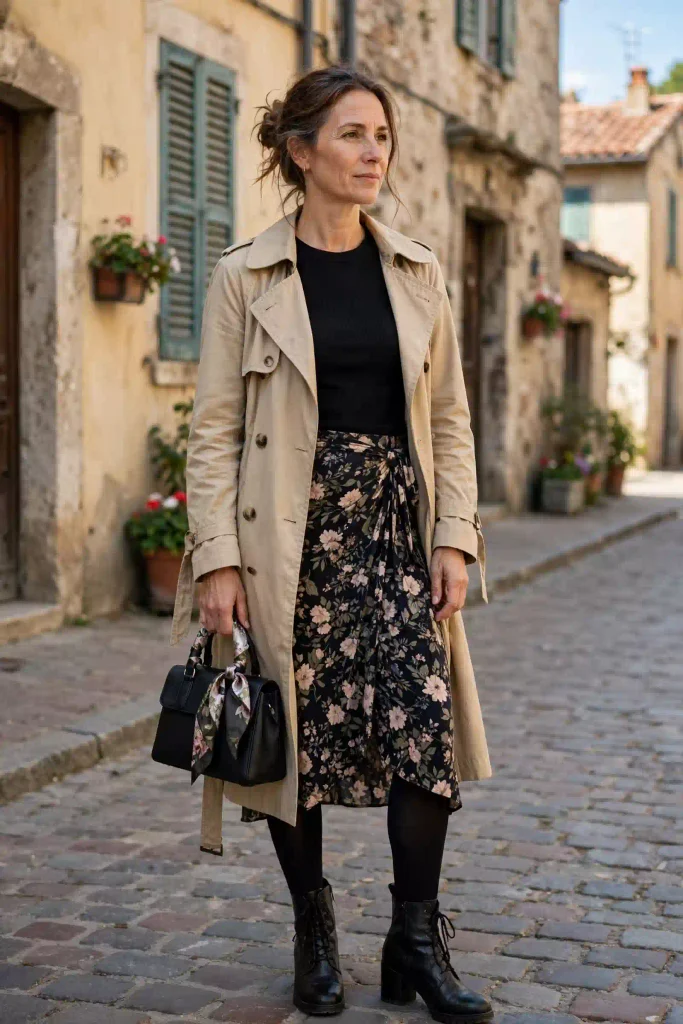 17 Fall Outfits With Skirts and Tights, Written Like Recipes You Can Actually Follow 12 image 297