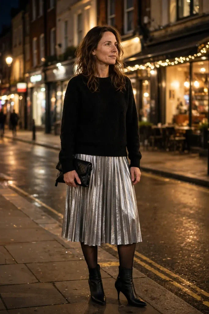 17 Fall Outfits With Skirts and Tights, Written Like Recipes You Can Actually Follow 14 image 299
