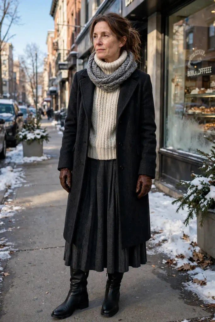17 Fall Outfits With Skirts and Tights, Written Like Recipes You Can Actually Follow 17 image 302