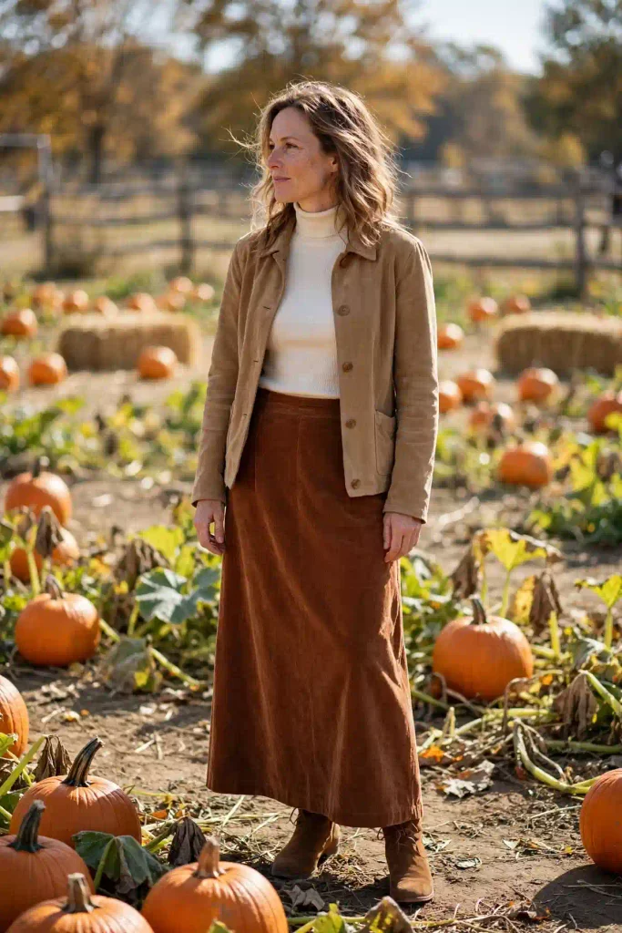 15 Long Skirt Fall Outfits for Every Kind of Fall Weather 7 image 309