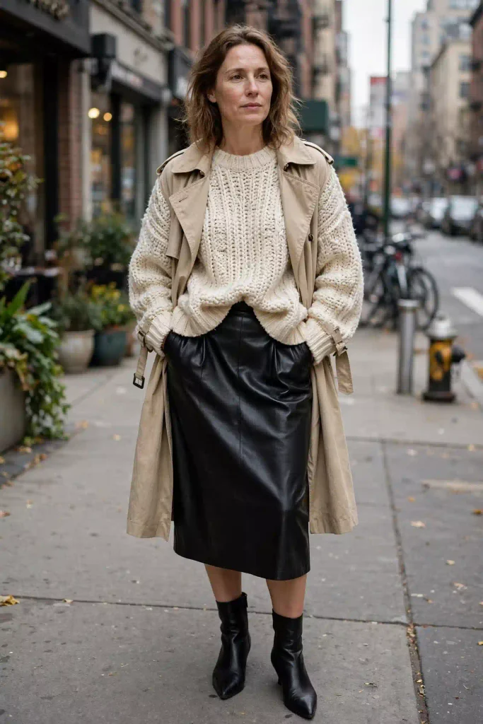15 Long Skirt Fall Outfits for Every Kind of Fall Weather 9 image 311