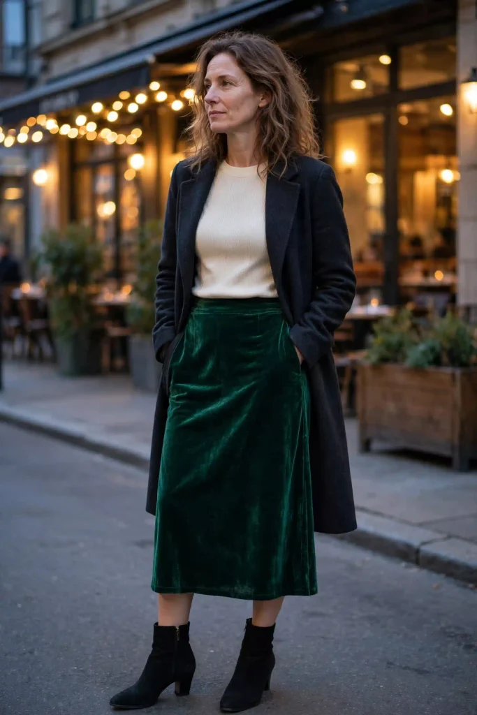 15 Long Skirt Fall Outfits for Every Kind of Fall Weather 14 image 316