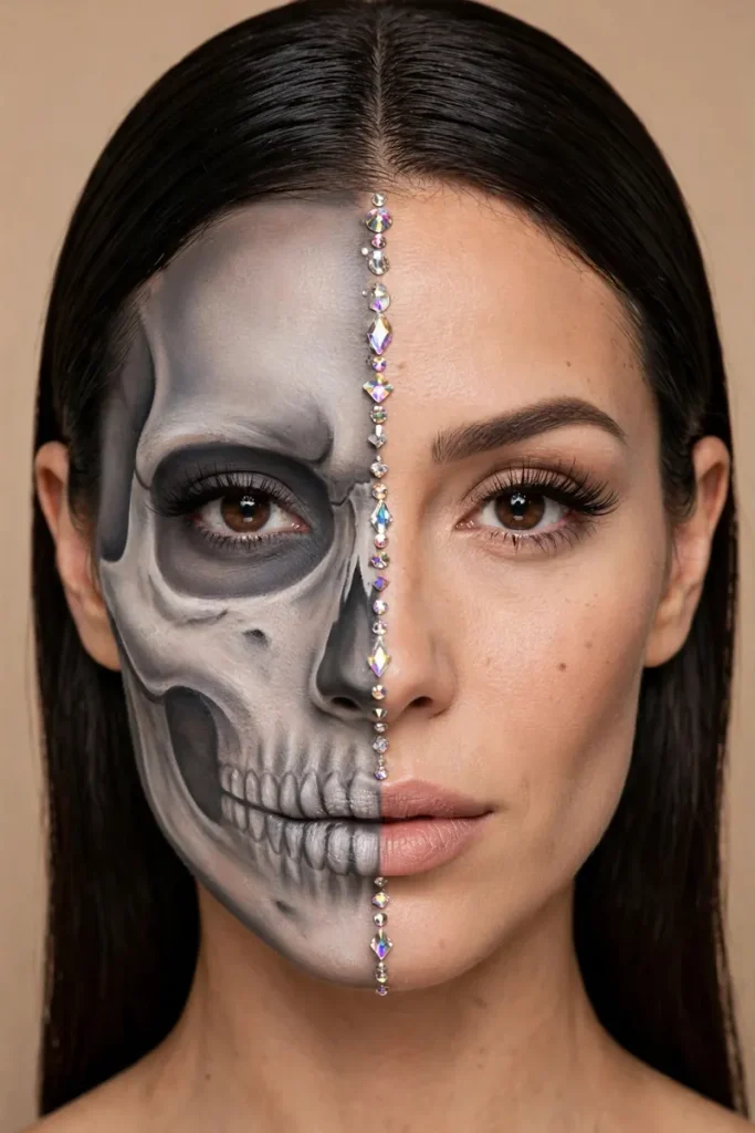 17 Halloween Face Paint Ideas That Look Pro-Level (But Are Secretly Easy) 13 image 326