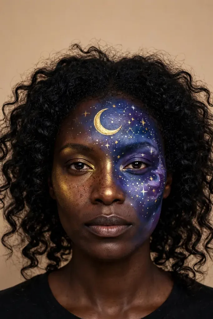 17 Halloween Face Paint Ideas That Look Pro-Level (But Are Secretly Easy) 14 image 327