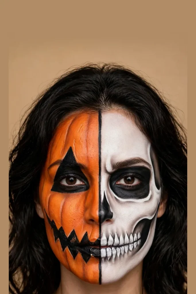 17 Halloween Face Paint Ideas That Look Pro-Level (But Are Secretly Easy) 19 image 331