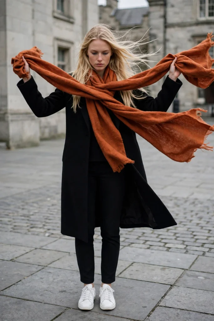 16 Fall Outfit Ideas With Scarf That Save Plain Outfits 2 image 580