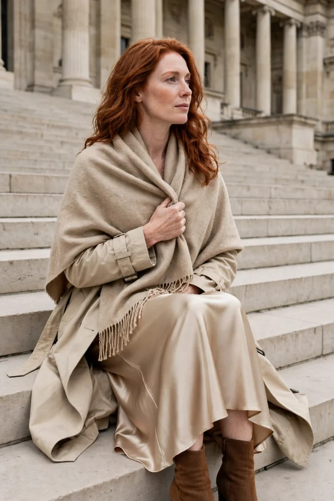 16 Fall Outfit Ideas With Scarf That Save Plain Outfits 5 image 584